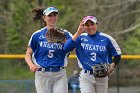 Softball vs Emerson  Wheaton College Softball vs Emerson College in game 2 of their doubleheader. - Photo by Keith Nordstrom : Wheaton, Softball